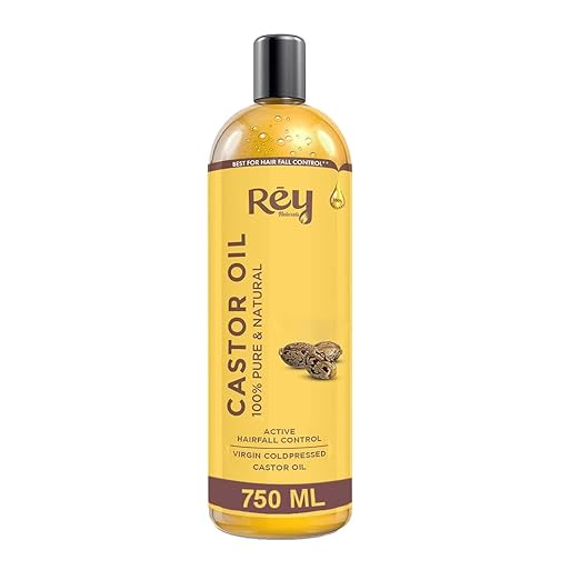 Rey Naturals Cold Pressed Virgin Castor Hair Oil - 750 ml