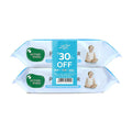 Mother Sparsh 99% Pure Water (Unscented) Baby Wipes with Lid I Natural Plant made cloth - Super thick Wet Wipes I 72 pcs/pack - Pack of 2 (Super Saver Pack)