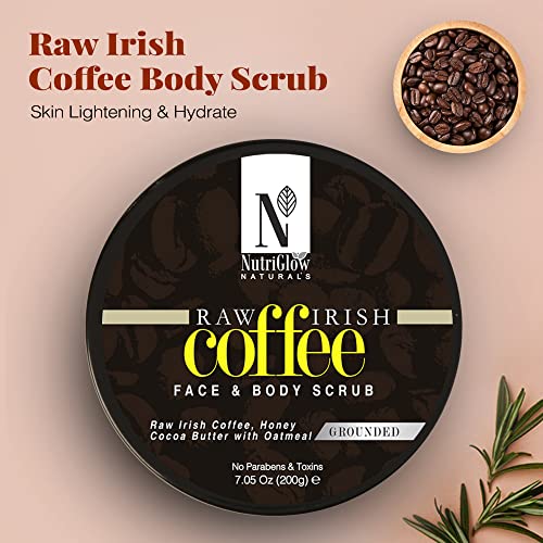NutriGlow NATURAL'S Raw Irish Coffee Face & Body Scrub