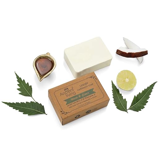 Ancient Living Neem & Lemon Luxury Handmade Soap - 100 gms Each (Pack of 2)