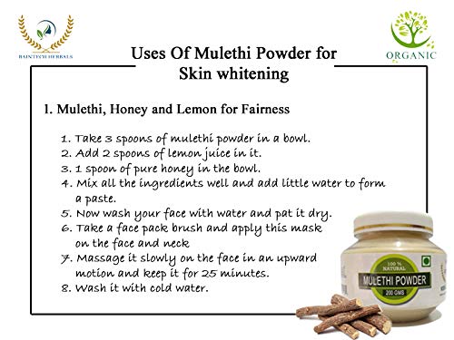 Raintech Herbals Pure Mulethi (Licorice) Powder - 200 gms