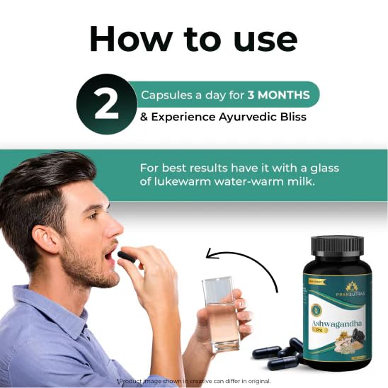 Pransutraa Ashwagandha Pro 60 Capsules 800mg - 60 caps