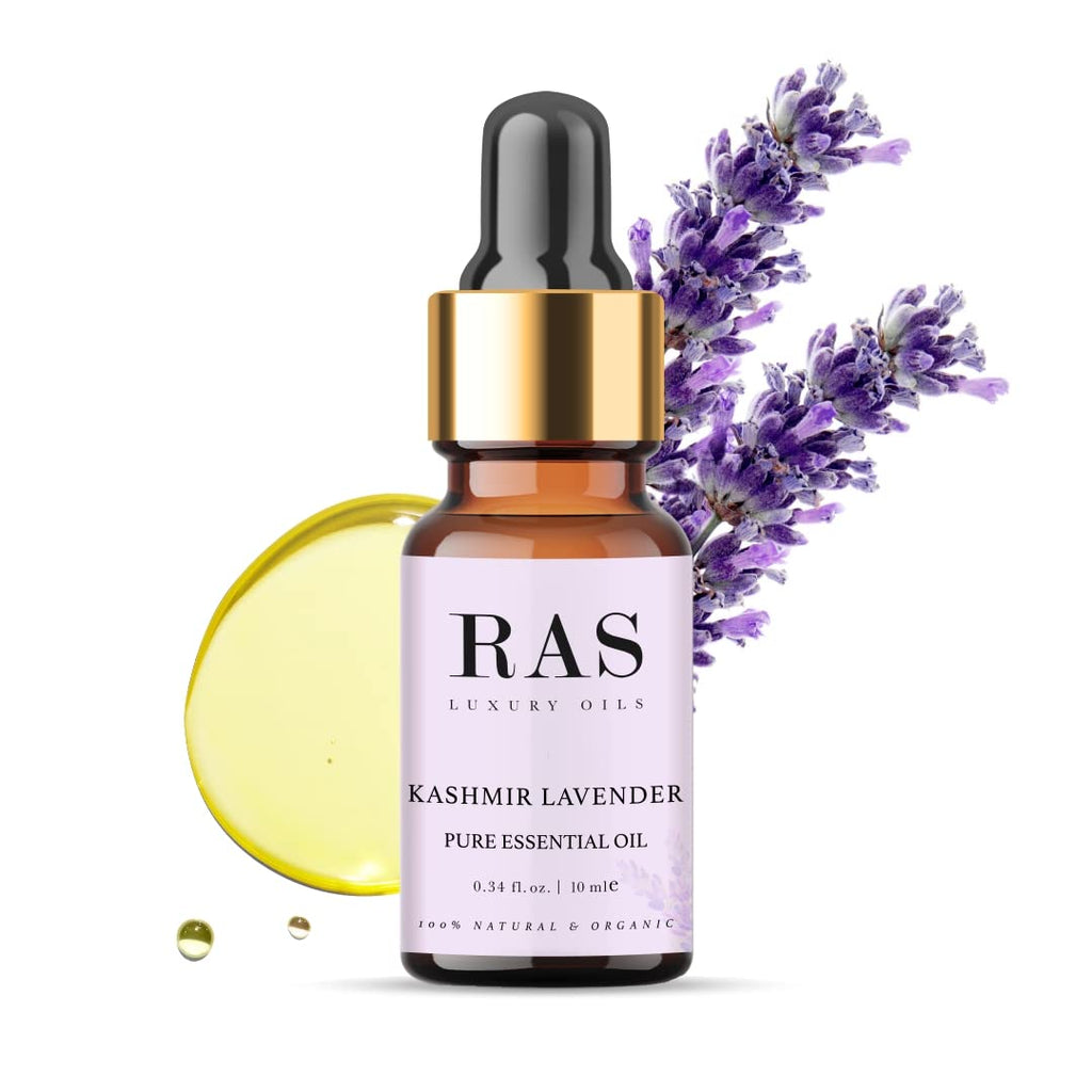 RAS LUXURY OILS Pure Essential Oil Organic 10ml (Tea tree) | Best For Acne, Face, Skin & Hair, Reduces Dark Spots, Dandruff