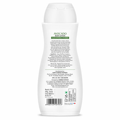 Nuerma Science Avocado Moisturizing Body Lotion for Dry & Sensitive Skin with 24 hr Nourishment