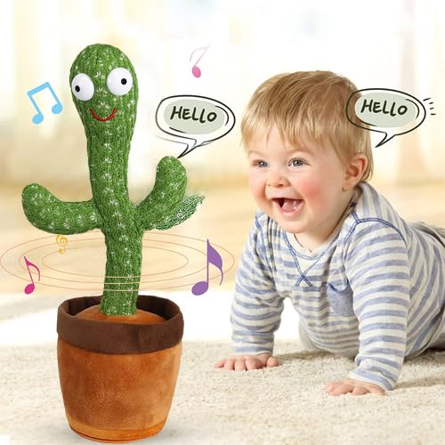 Wembley Toys Dancing Cactus Talking Plush for Baby Children Speaking Interactive