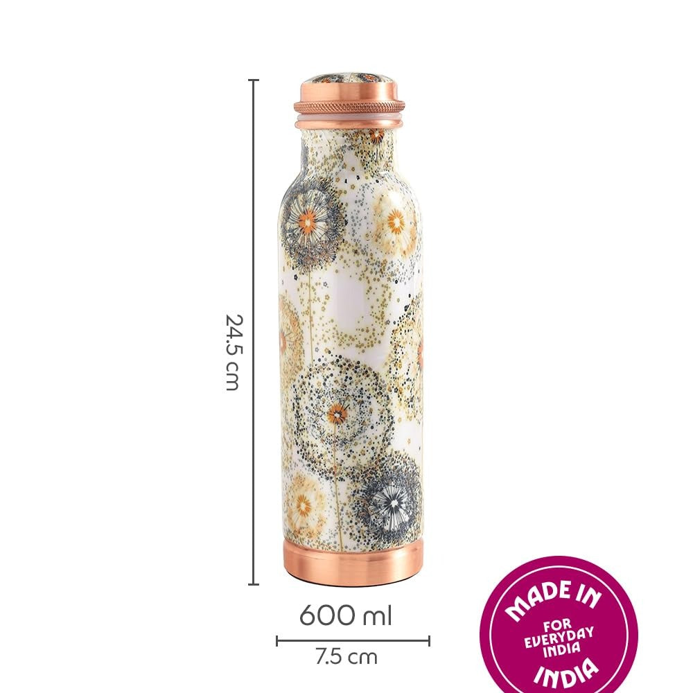 Borosil Thirtha Vesta Pure Copper Bottle 600ml