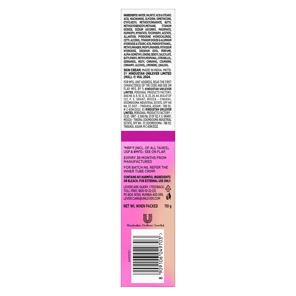 Glow & Lovely Renew Bright Multivitamin Serum in Cream | Vitamins B,C and E | Renews Skin cells |Bright and Healthy Skin | Clinically proven formula is dermatologically tested 110g