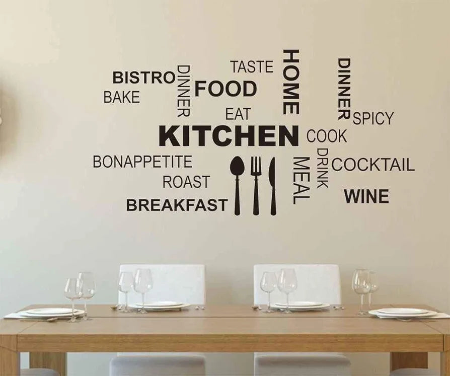 Decals Design Kitchen Quote Modern Art Wall Sticker