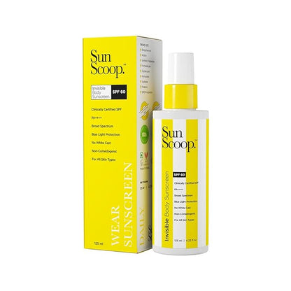 SunScoop Invisible Body SPF 60 PA++++ Sunscreen - 125 ml