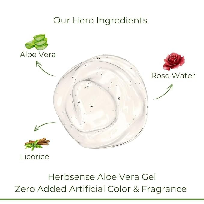 Herbsense Aloe Vera Gel For Skin & Hair - 180 gms