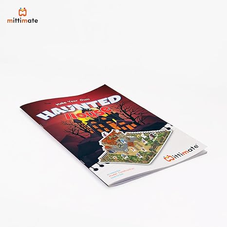 Mittimate Haunted House Model Construction Book for Kids Diy Craft Book for Children