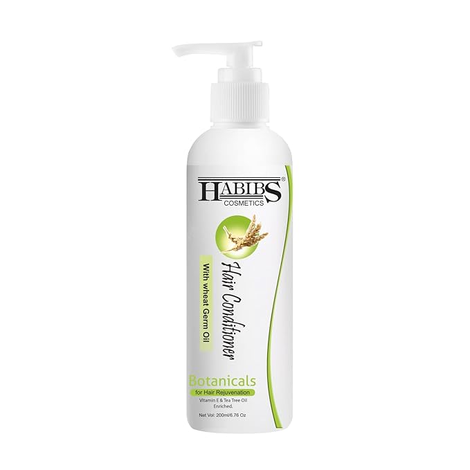 Habibs Cosmetics Hair Unscented Conditioner With Wheat Germ Oil - 200 ml