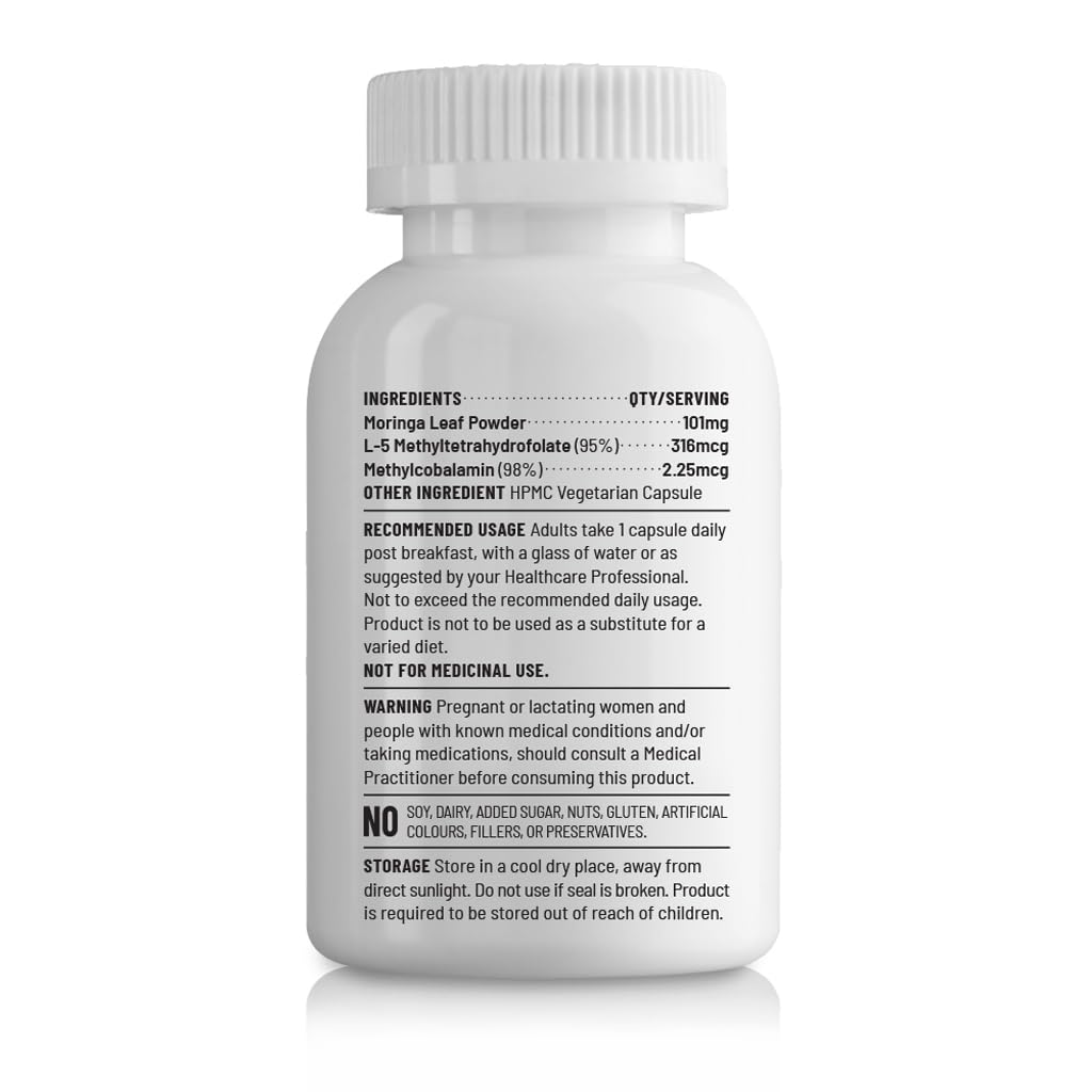Unived Vitamin B12 Veg, Methylcobalamin (98%), with Methyltetrahydrofolate (5-MTHF), Brain Cells & Nerve Tissue Support, 180 Vegan Capsules