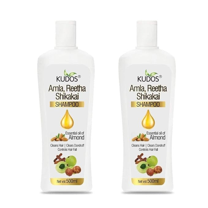 Kudos Amla Reetha Shikakai Shampoo - 500 ml (Pack of 2)