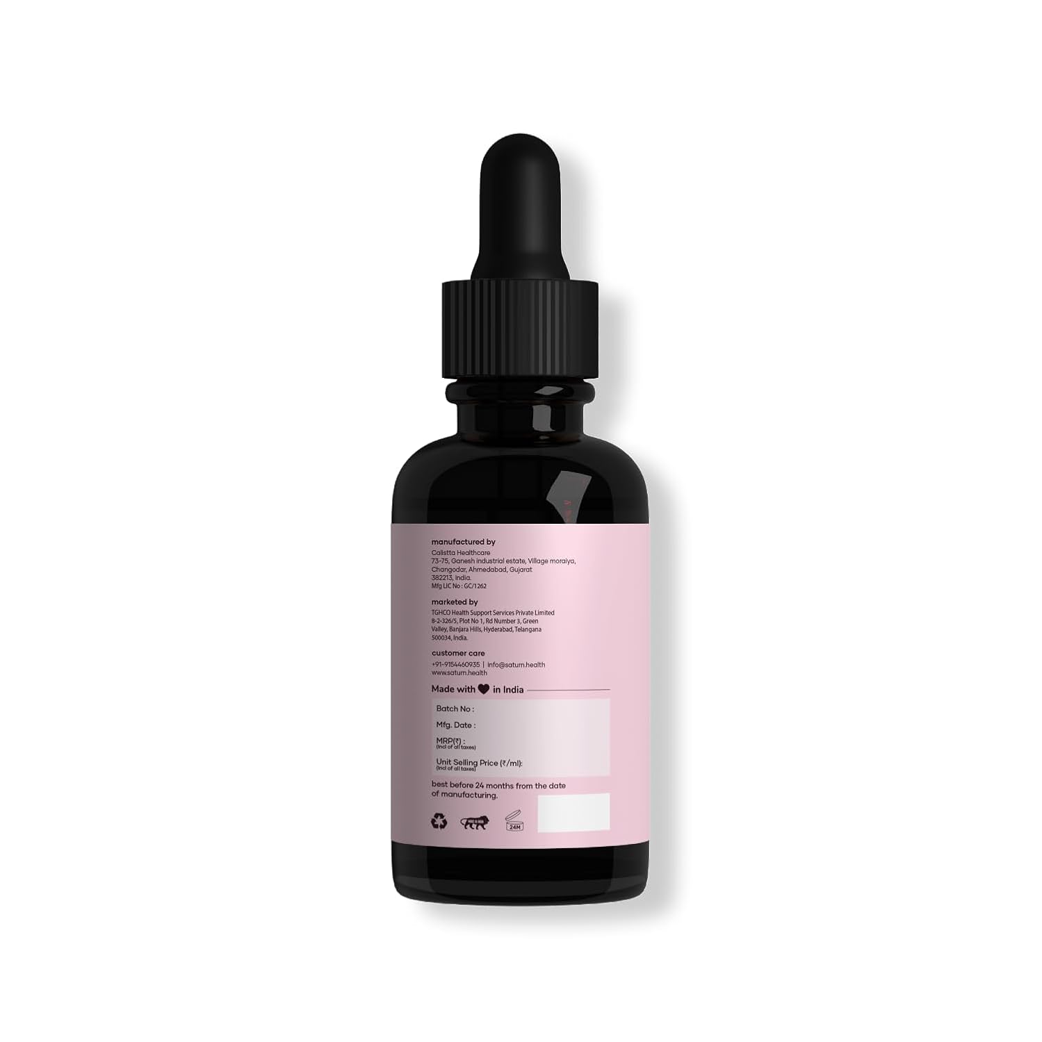 Saturn by GHC Intimate Depigmentation Serum Powered With Kojic Acid, Lactic Acid for Underarms, Thighs, Elbows, Back & Bum, 30ml