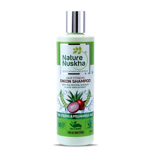 Nature Nuskha Protein Rich Onion Shampoo Shikakai & Neem - 250 ml