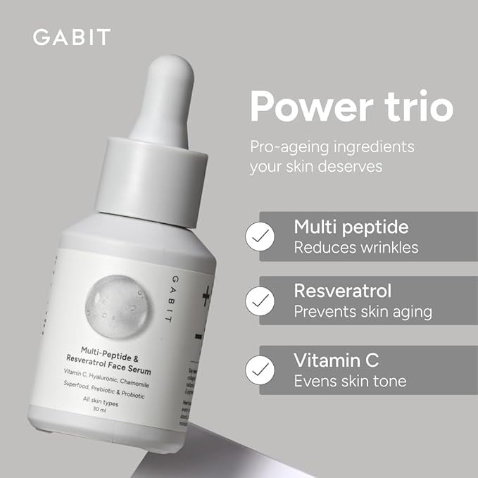 Gabit Multi-Peptide & Resveratrol Pro-ageing Serum - 30 ml