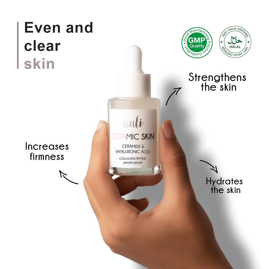 Auli Lifestyle Ceramic Skin Collagen Peptide 1% Facial Serum - 30 ml
