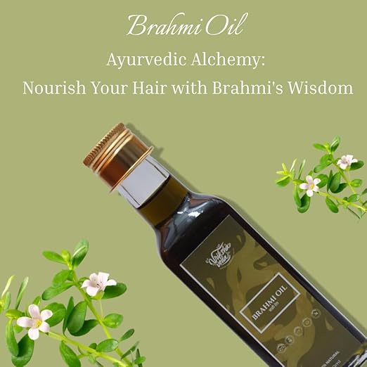Vriksha Veda Brahmi Oil for Hair Growth Ayurvedic Hair Oil - 100 ml