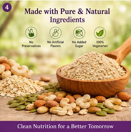 Thodanutty Kaju Badam Seeds Mix (Dry Fruits & Seeds Powder) 150g | Almonds, Cashews, Walnuts, Pumpkin & Chia Seeds | Healthy Nut Mix | 0% Preservatives | Rich in Protein & Fiber