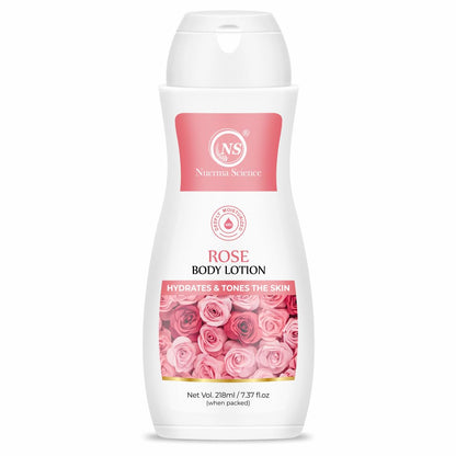 Nuerma Science Rose Body Lotion for Deep Moisturizing, Hydration & Nourishment