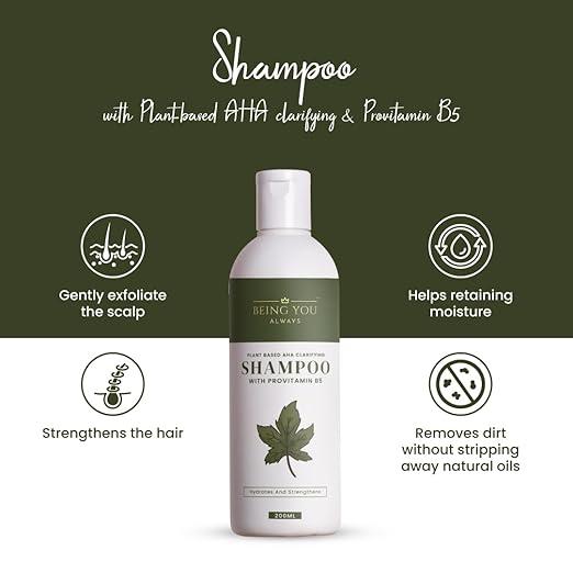 Being You Always Plant Based AHA Clarifying Shampoo White - 200 ml
