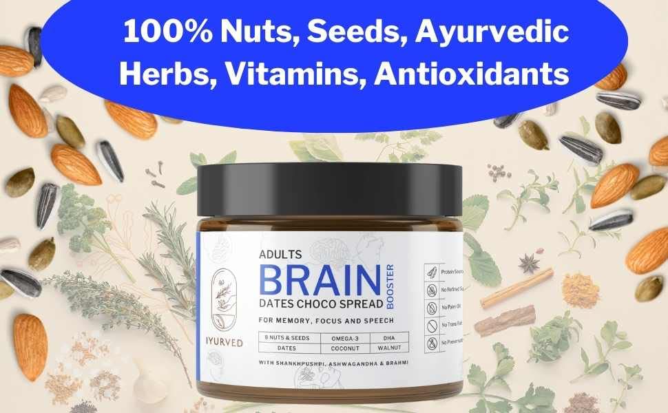 Iyurved Adults Brain Booster Dates Choco Spread - 500 gms