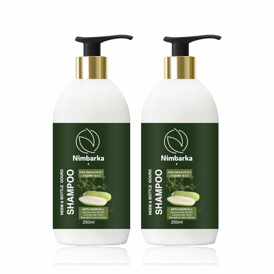 Nimbarka Neem & Bottle Gourd Shampoo - 250 ml (Pack of 2)