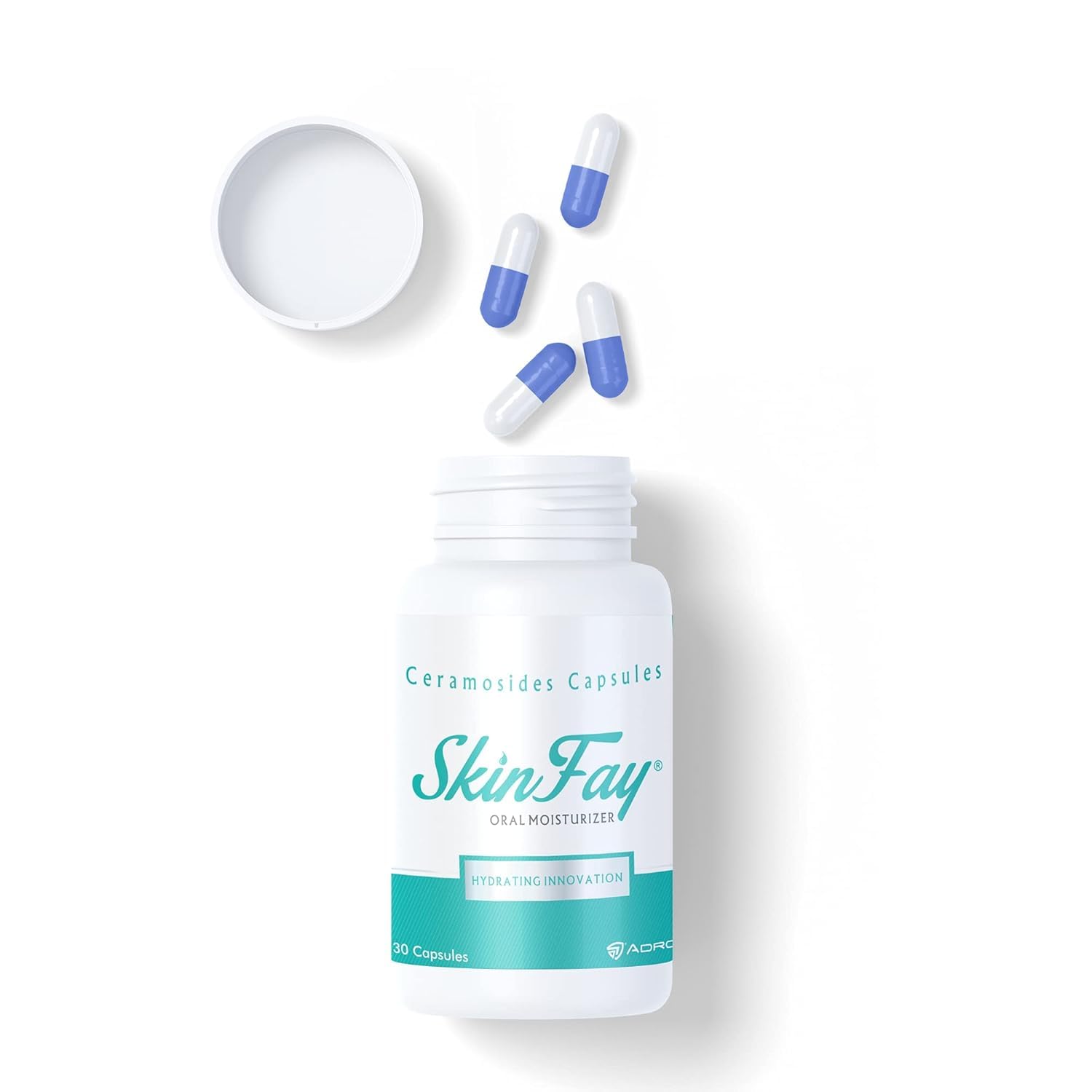 SKINFAY - Oral Moisturizer | Hydrating Moisturizer Capsule | Boosts Collagen | Moisturizes Skin | Reduces Fine Lines & Wrinkles | 1 Capsule a Day | 30 Capsules.
