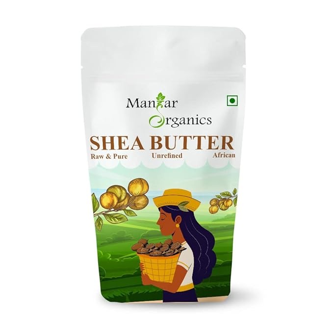 ManHar Organics Unrefined African Shea Butter - 100 gms