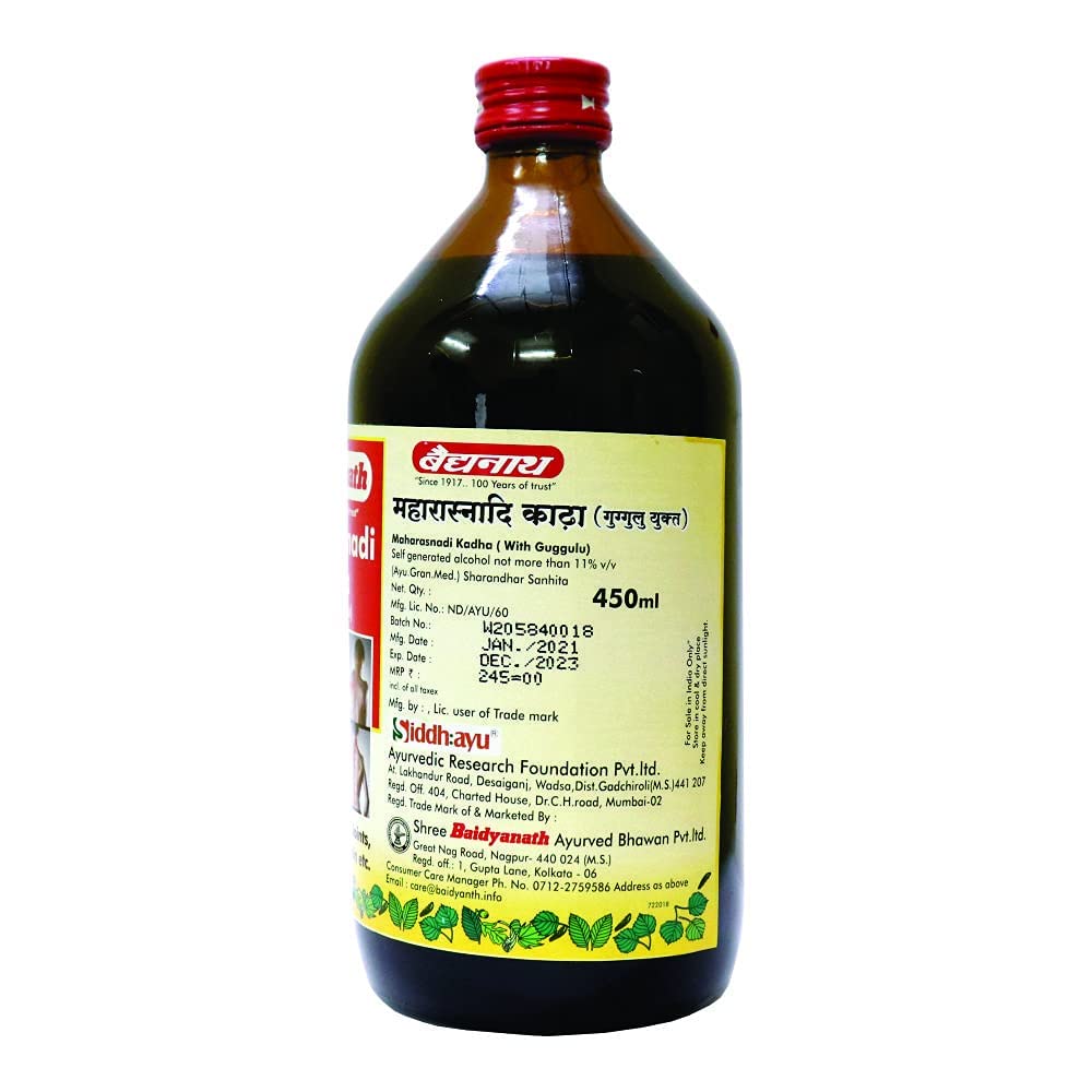 Baidyanath Maharasnadi Kadha with Guggulu - 450 ml