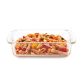 Borosil Glass Square Dish 2.0 L With Handle | Easy Grip | 2.3 Liter