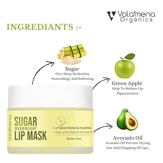 Volamena Lip Mask With Sugar Green Apple - 15 ml