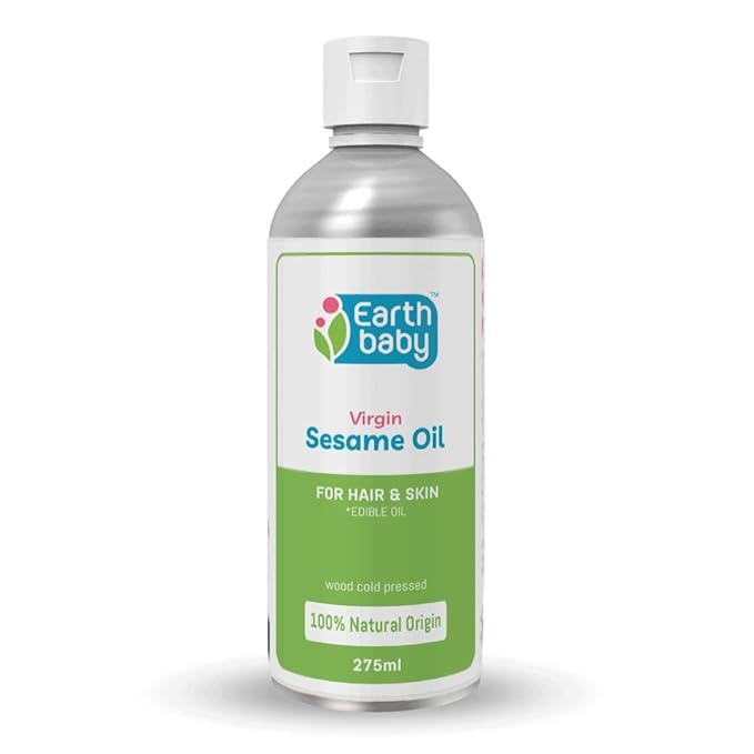 Earthbaby 100% Natural Wood Cold Press Sesame oil - 275 ml