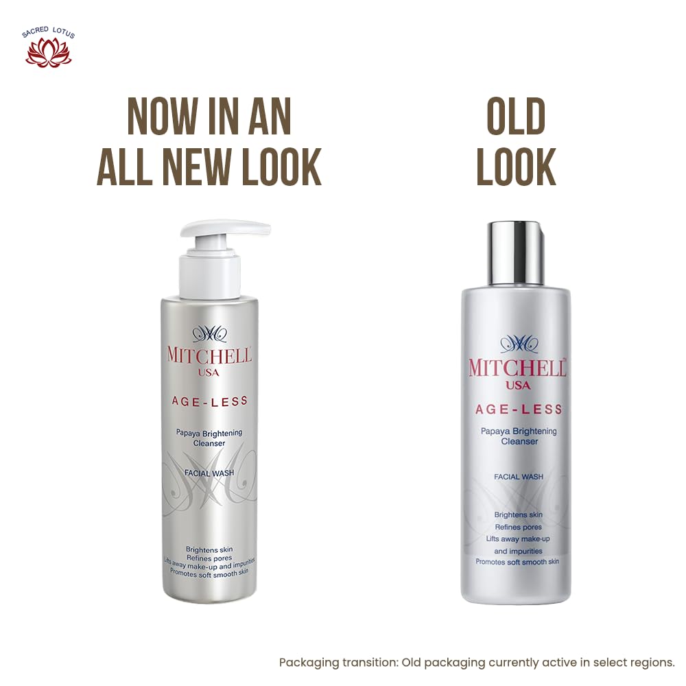 Mitchell Usa Age-less Papaya Brightening Cleanser Facial Wash