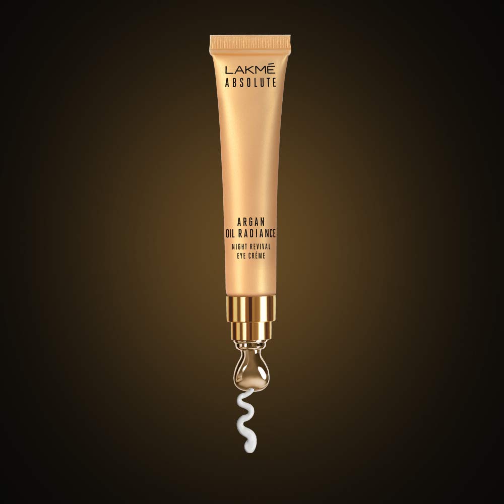 Lakme Absolute Argan Oil Radiance Night Revival Eye Cream - 15 gms