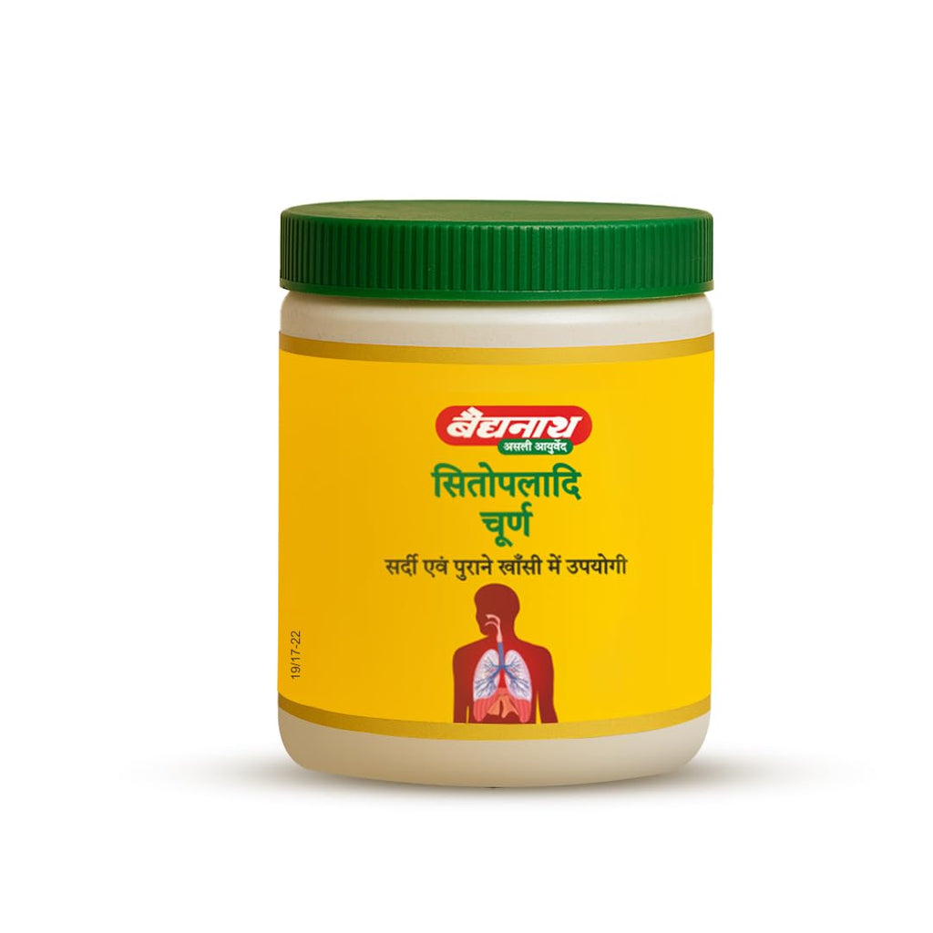 Baidyanath Sitopaladi Churna â€“ 50g | Cough & Cold, Sore Throat & Digestive Wellness | Relief Chest Congestion & Nose Block |