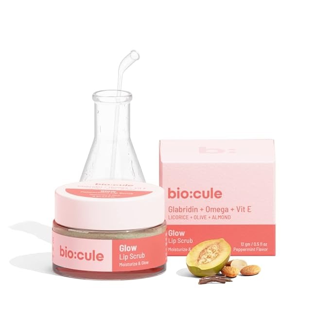 Biocule Glow Lip Scrub Balm for Glowing Pink Lips - 12 gms