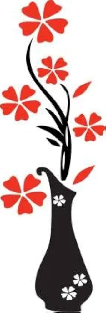 Rangoli Vinyl Modern Wall Sticker 1.96 X 20.86 X 1.96 Inches Multicolour Standard Botanical