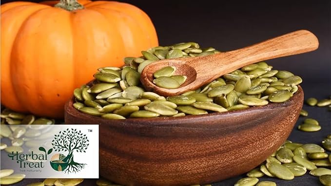 Herbal Treat Pumpkin Seeds | Crunchy, Nutritious Superfood Snack | Packed with Protein & Healthy Fats | Perfect for Snacking, Baking & Topping Meals (Pumpkin Seeds)