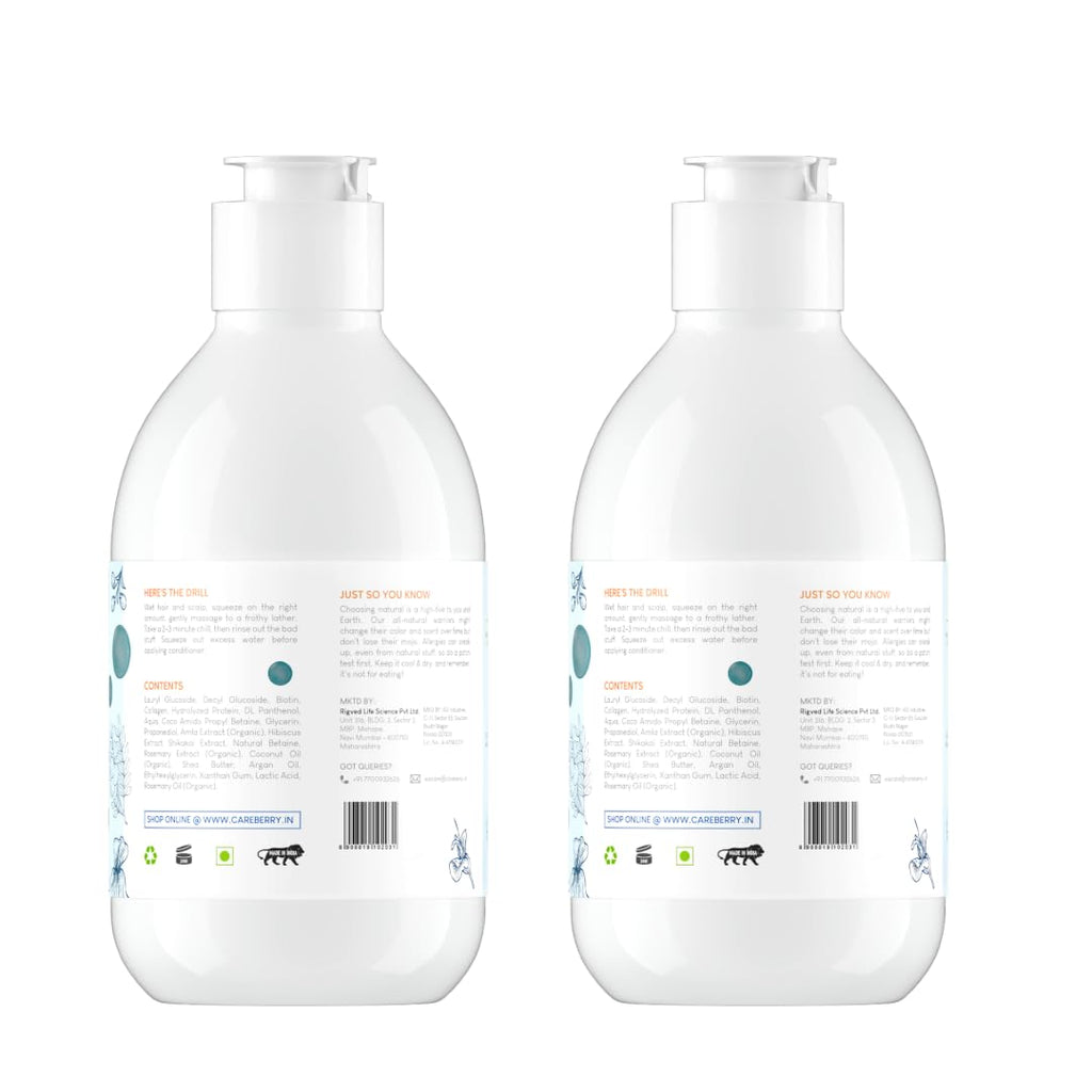 Careberry's Biotin & Collagen Everyday Shampoo - 300 ml (Pack of 2)