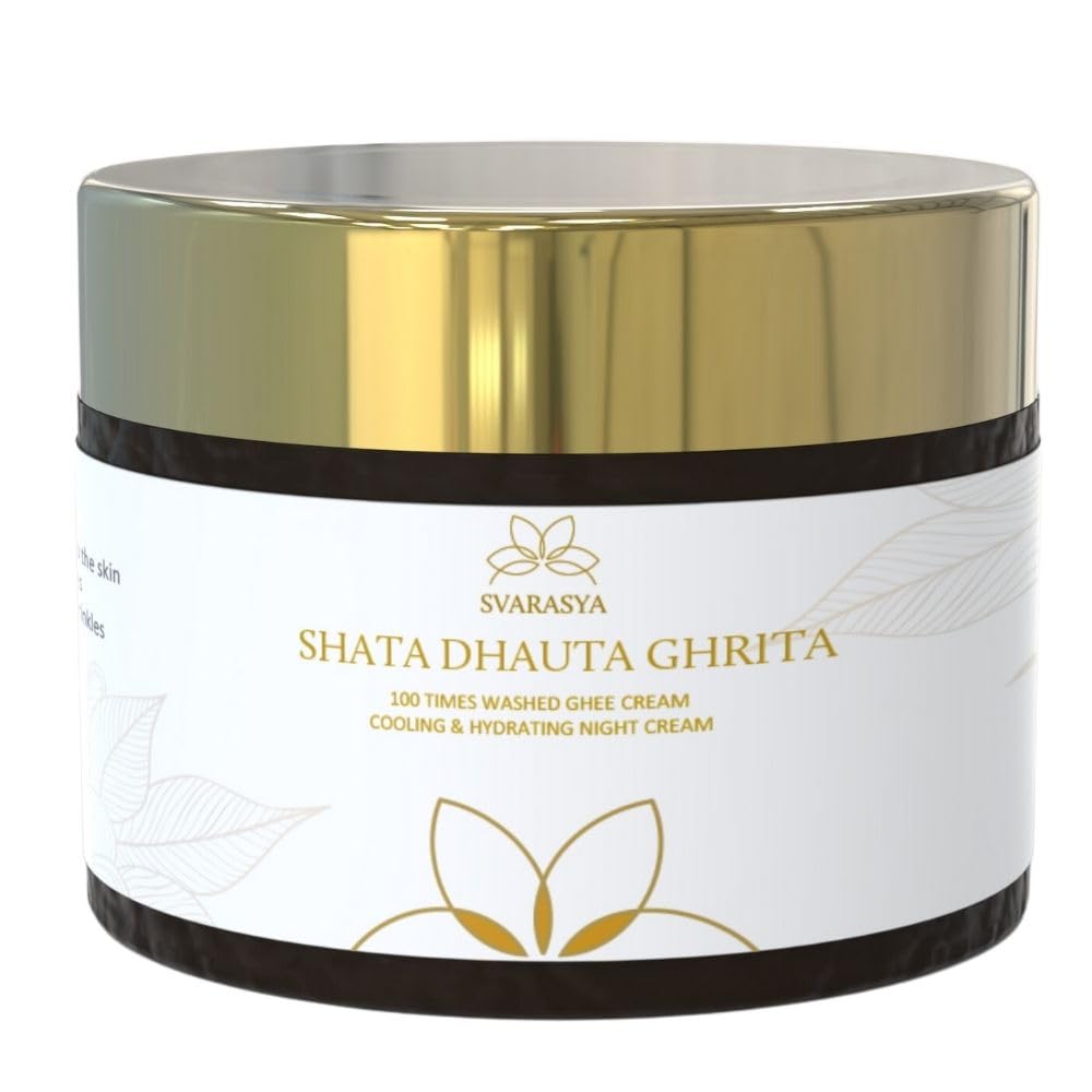 Svarasya Shata Dhauta Ghrita - Natural Desi Ghee Skin Moisturizer and Night cream