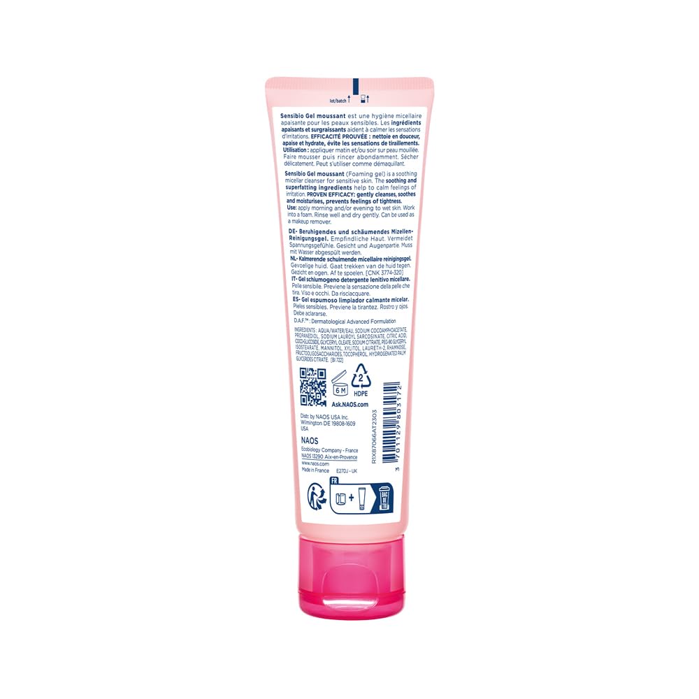 Bioderma Sensibio Gentle Soothing Micellar Cleansing Foaming Gel For Sensitive Skin(45ml)