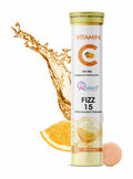 Raskam Vitamin C + Zinc Fizz 15 Effervescent Tablets - Orange Flavour