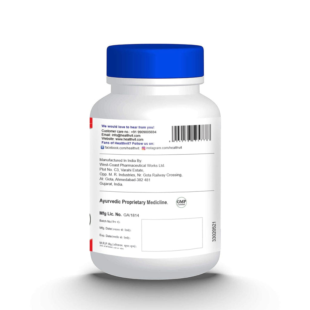 Healthvit Ashwagandha Powder - 250 mg - 60 caps