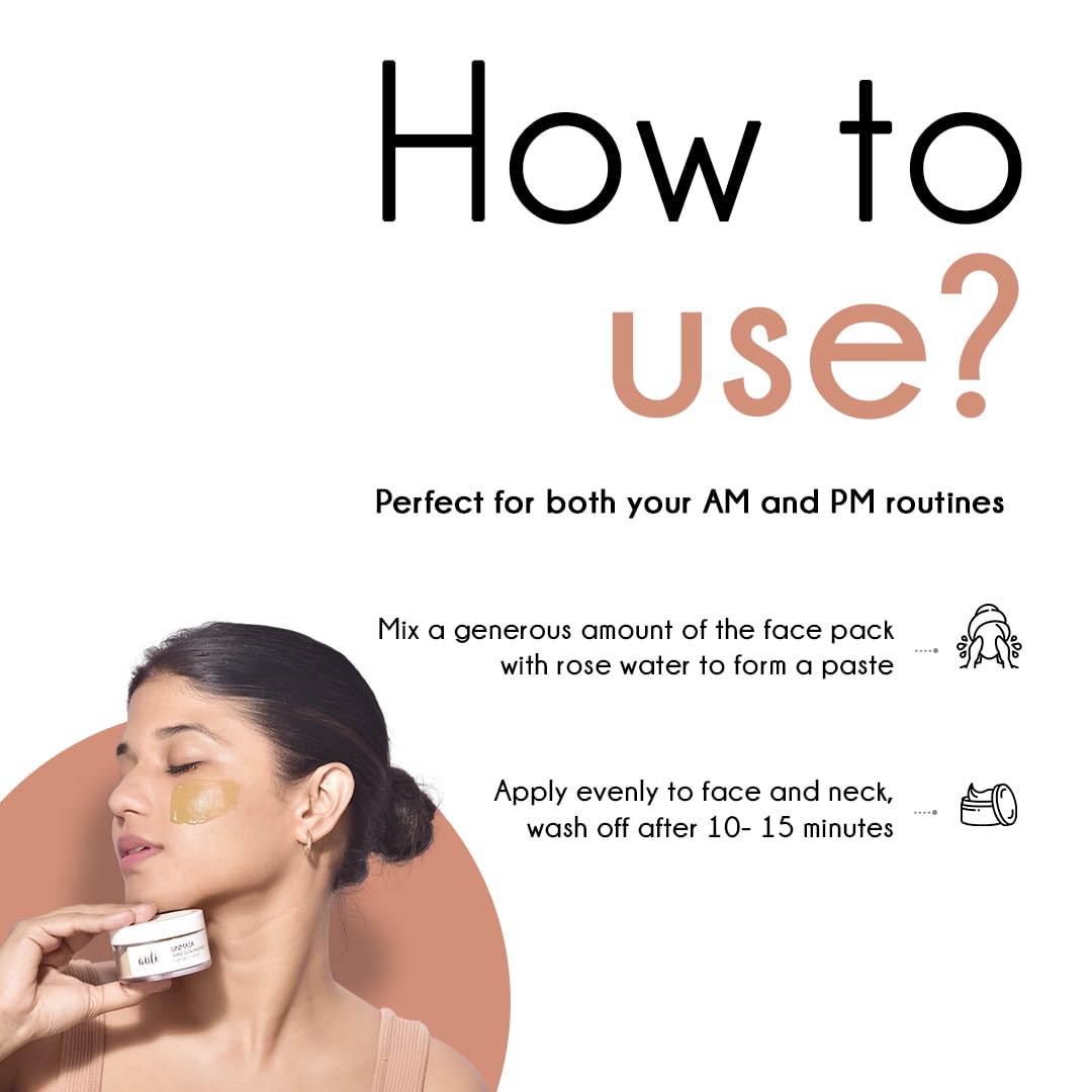 Auli Unmask Neem and Turmeric Clarifying Face Pack - 35 gms