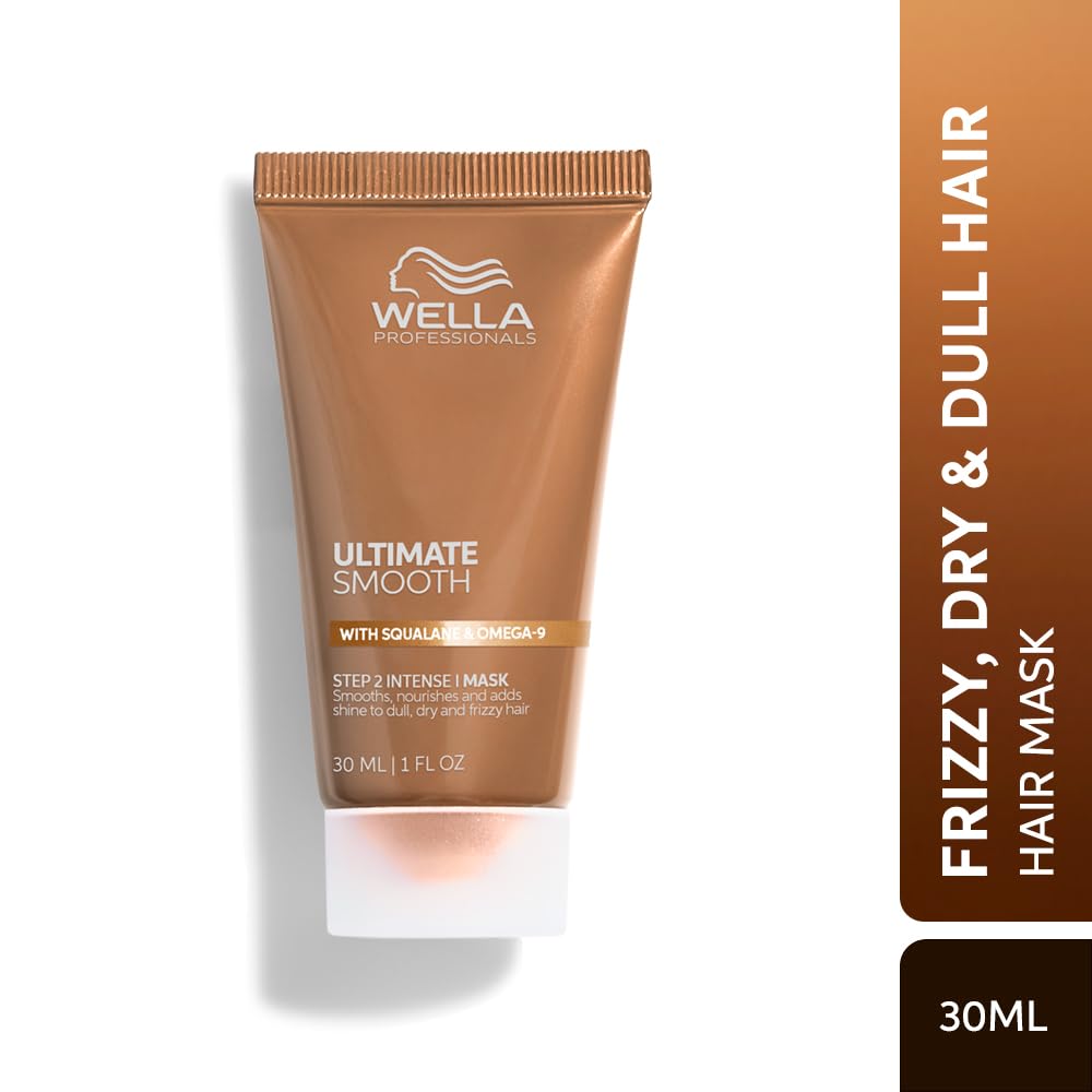 Wella Professionals Ultimate Smooth Mask with Squalane and Omega-9 for dry, dull & frizzy hair | 30ml