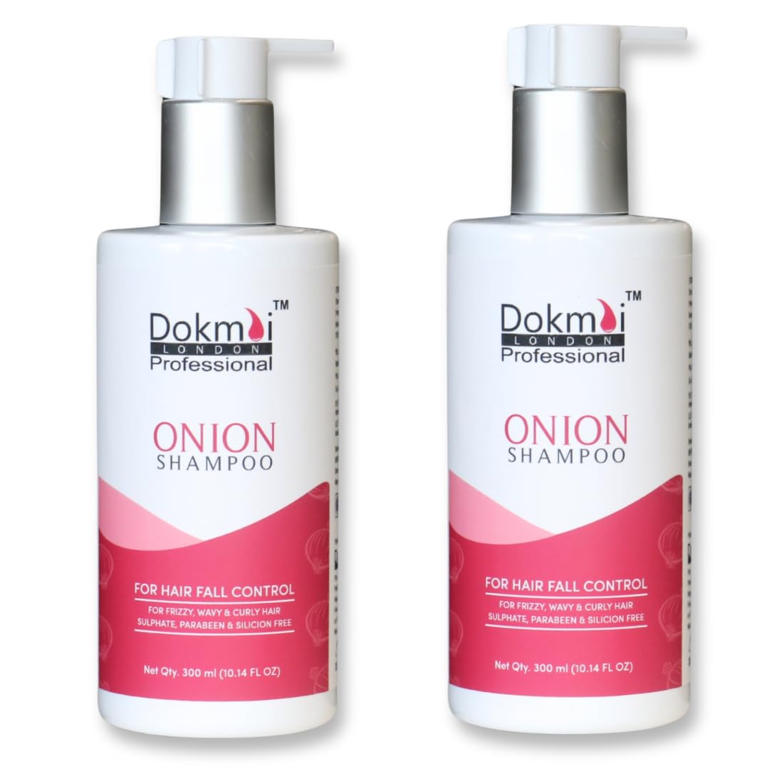 Dokmai London Onion hair Shampoo for Anti Hair Fall - 300 ml Each (Pack of 2)