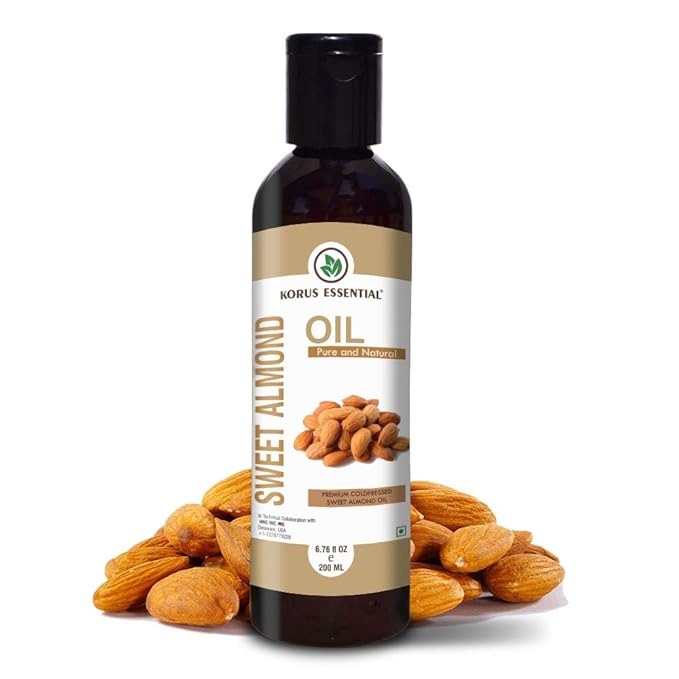 Korus Essential Pure Natural Coldpressed Sweet Almond Oil - 200 ml