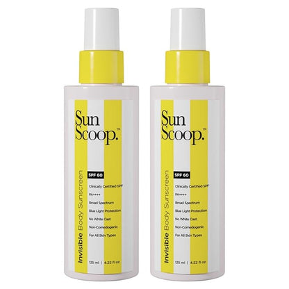 SunScoop Invisible Body SPF 60 PA++++ Sunscreen - 125 ml